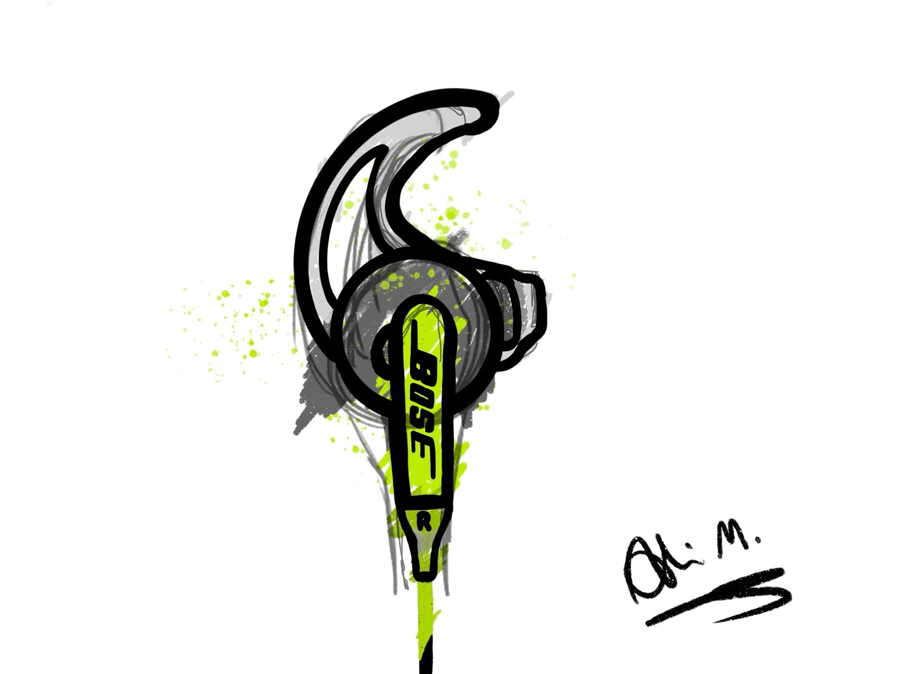 BoseEarphones Drawing