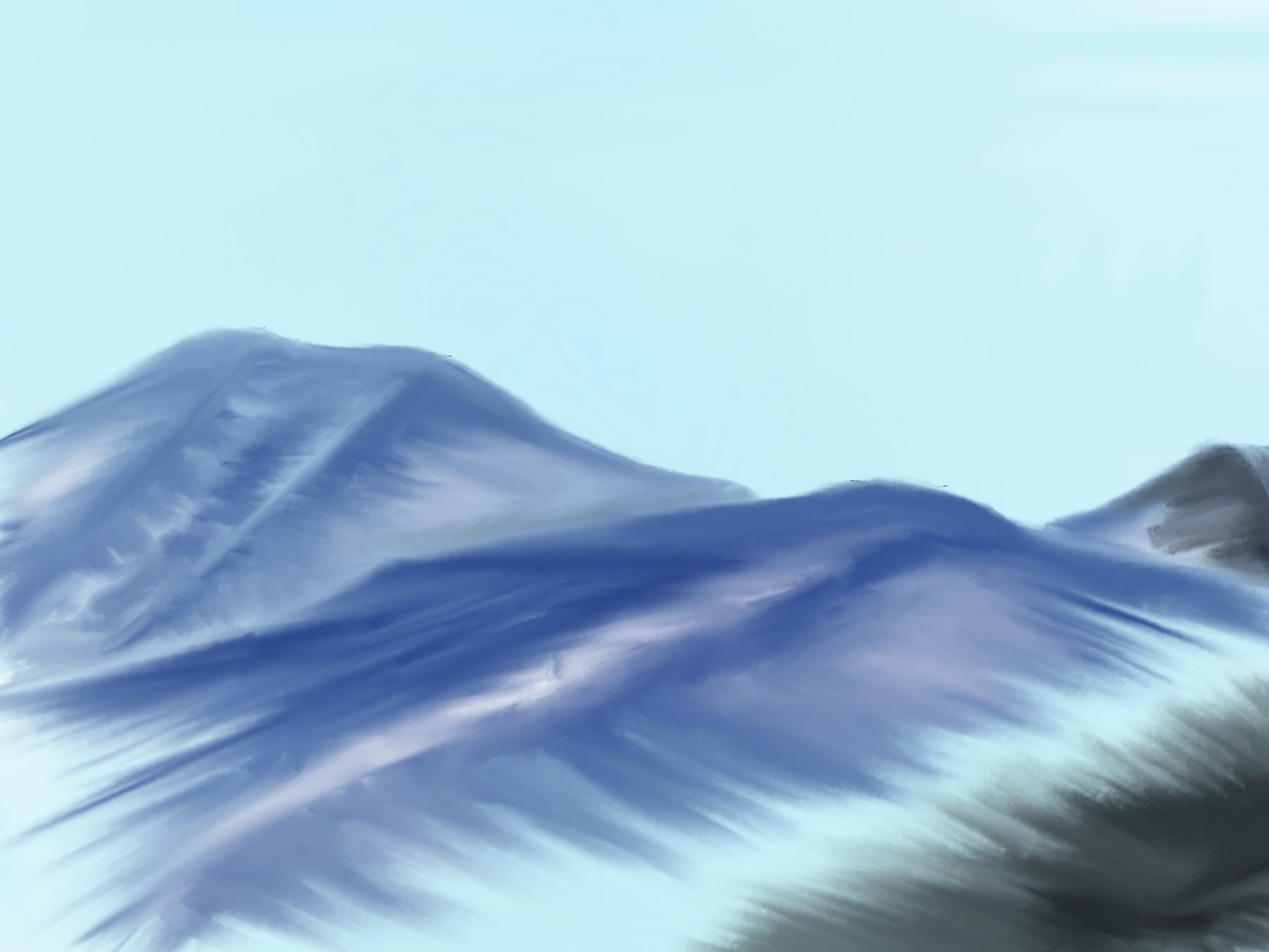 Mountains brev Drawing