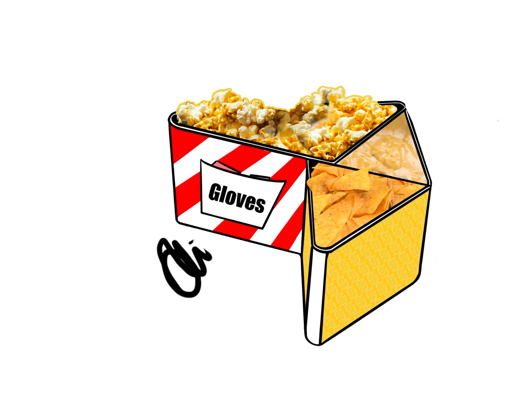 PopcornGloves Drawing
